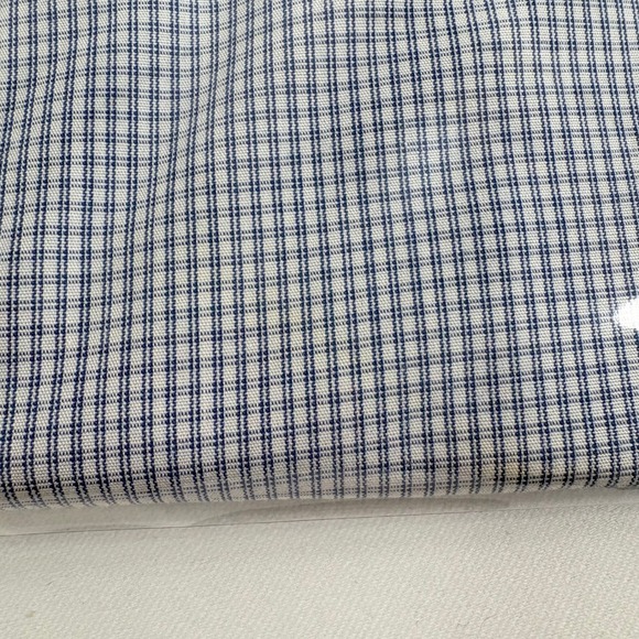 NWT Charles Tyrwhitt Dress Shirt Blue Micro Check Classic Fit Non-Iron Men S - Picture 7 of 7